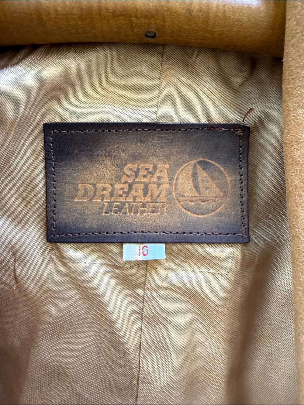 Sea Dream Vintage Leather Fringe Jacket - Vintage Size 10 - Picture 4 of 13